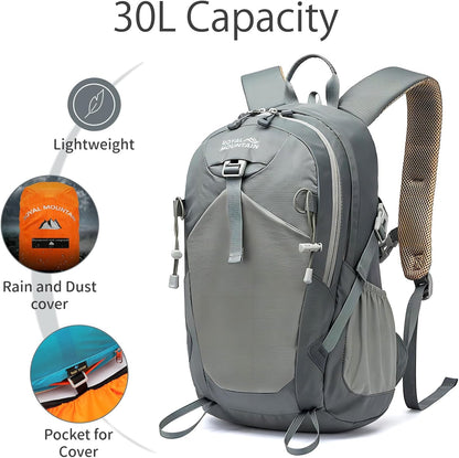 Small Hiking Backpack, 20L Lightweight Travel Backpacks For Men Women, Water Resistant Outdoor Day Pack, Ultralight Camping Daypack Backpacks Fit For Camping. (With Rain-cover)