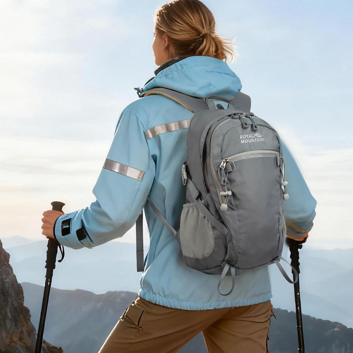Small Hiking Backpack, 20L Lightweight Travel Backpacks For Men Women, Water Resistant Outdoor Day Pack, Ultralight Camping Daypack Backpacks Fit For Camping. (With Rain-cover)