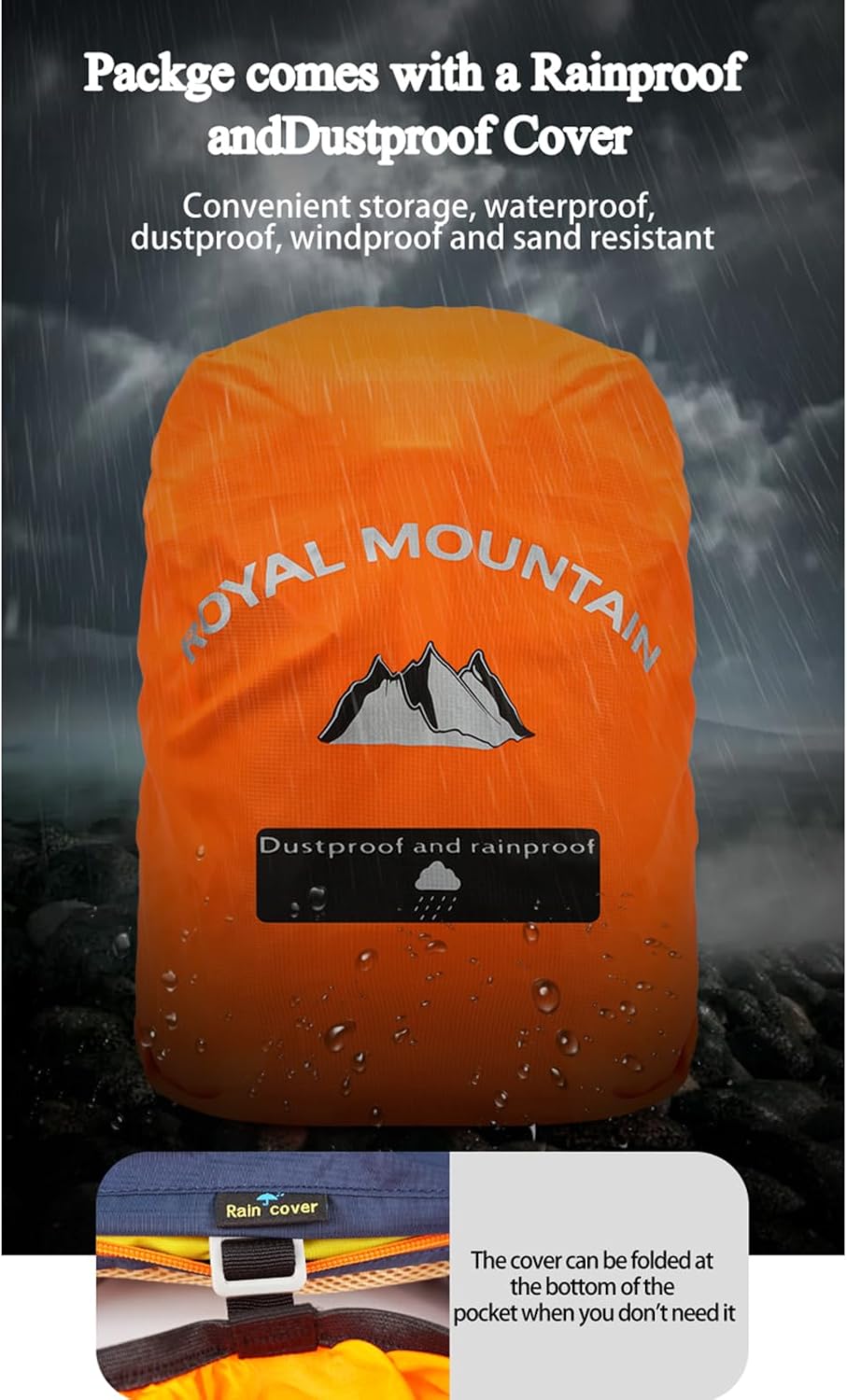 Small Hiking Backpack, 20L Lightweight Travel Backpacks For Men Women, Water Resistant Outdoor Day Pack, Ultralight Camping Daypack Backpacks Fit For Camping. (With Rain-cover)