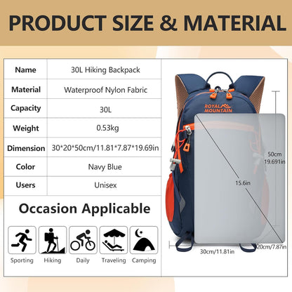 Small Hiking Backpack, 20L Lightweight Travel Backpacks For Men Women, Water Resistant Outdoor Day Pack, Ultralight Camping Daypack Backpacks Fit For Camping. (With Rain-cover)