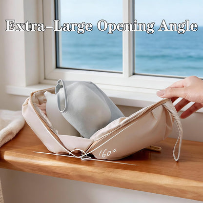 2 Pack Lingerie Storage Bag Set, Lingerie Bags for Storage, Travel Underwear Organizer Bag, Portable Lightweight Multi-Compartment Luggage Organizer for Clothes, Bras and Accessories (2 Pack-A)