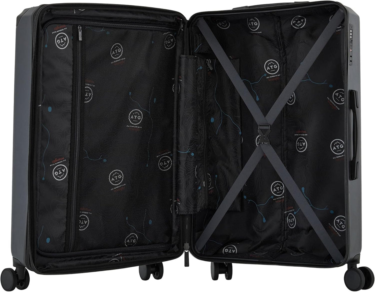 ATG Trailway Expandable Hardside Luggage, Tannin, 22" Carry-On