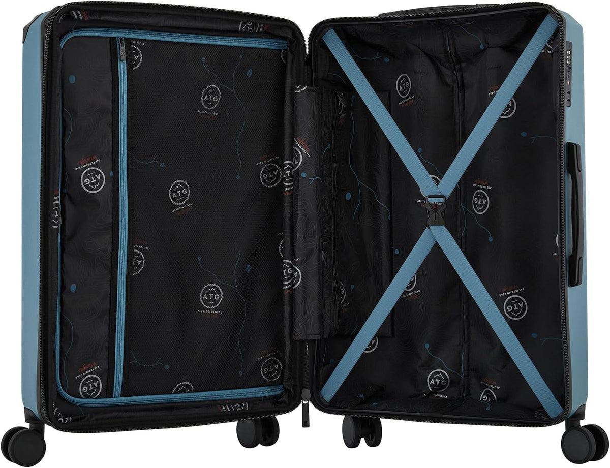 ATG Trailway Expandable Hardside Luggage, Tannin, 22" Carry-On