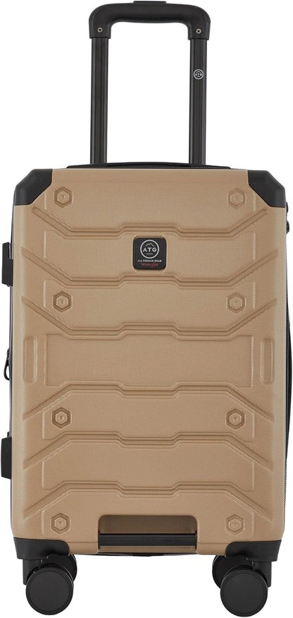 ATG Trailway Expandable Hardside Luggage, Tannin, 22" Carry-On