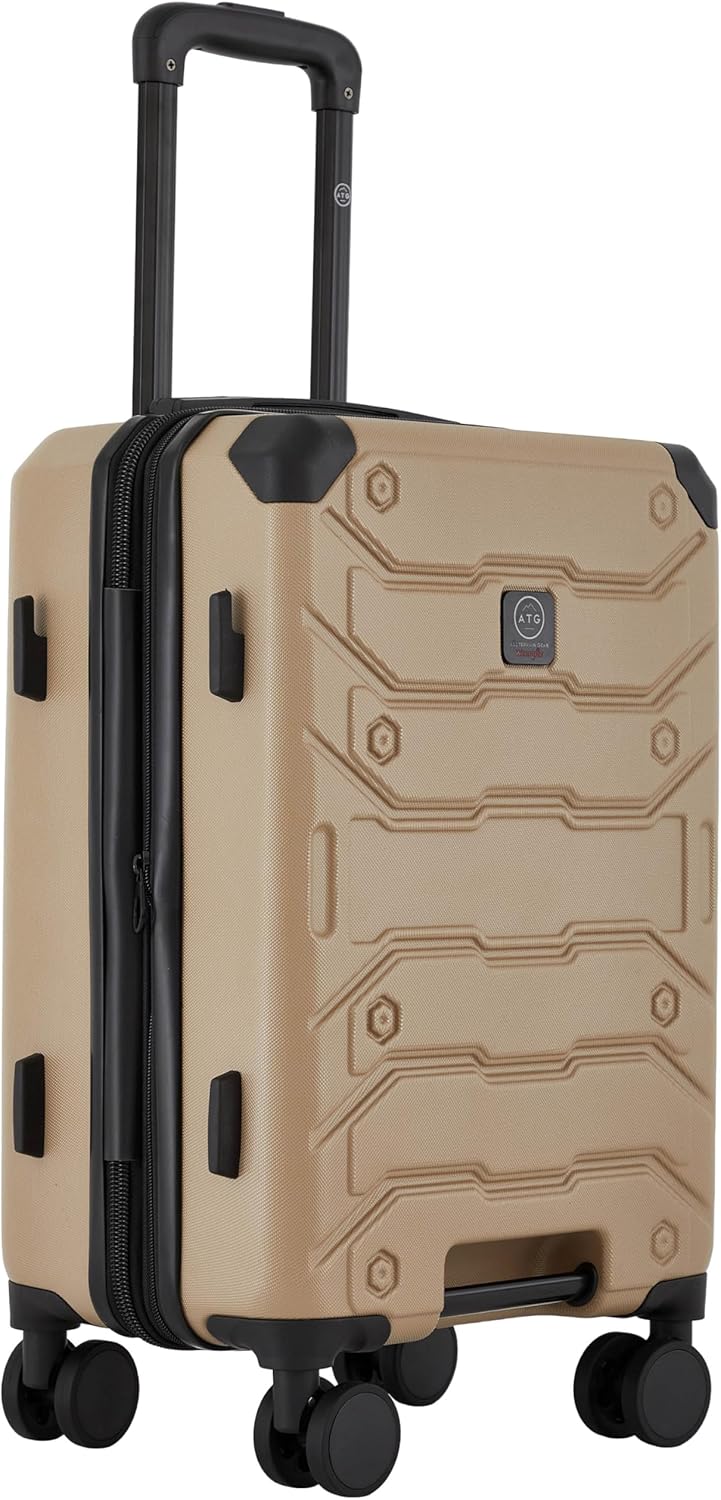 ATG Trailway Expandable Hardside Luggage, Tannin, 22" Carry-On