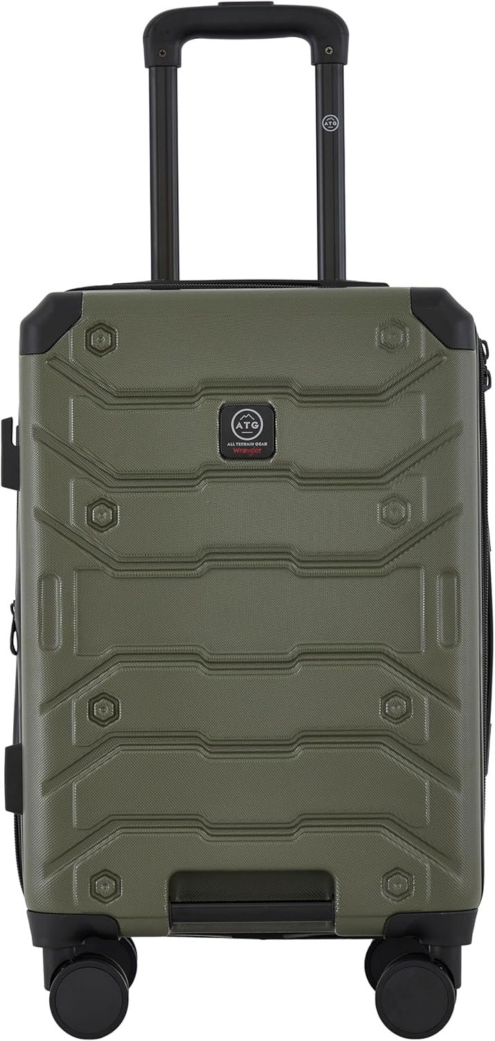 ATG Trailway Expandable Hardside Luggage, Tannin, 22" Carry-On