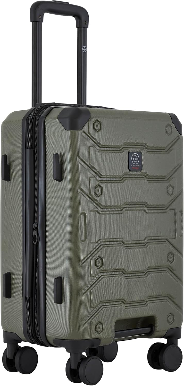 ATG Trailway Expandable Hardside Luggage, Tannin, 22" Carry-On