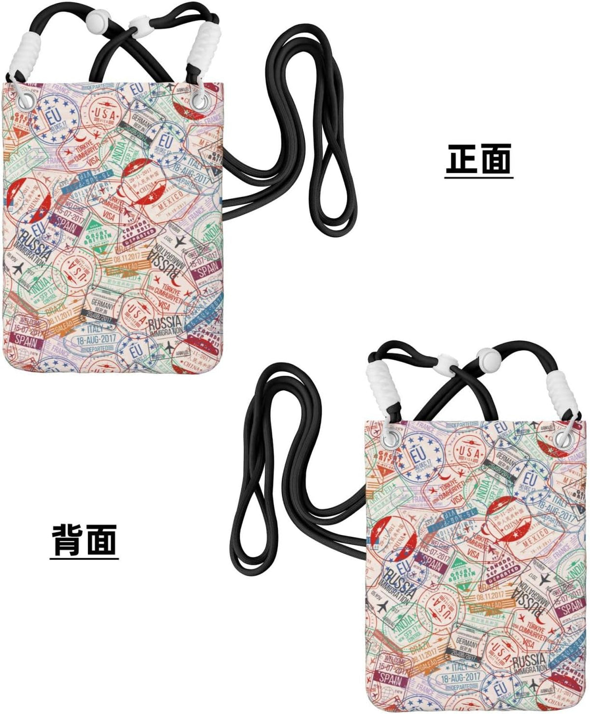 Passport Stamp for Crossbody Phone Bag, Small & Lightweight Crossbody Purse for Women with Adjustable Strap, Water-Resistant Daily Commuter Bag for Phone, Wallet, Keys