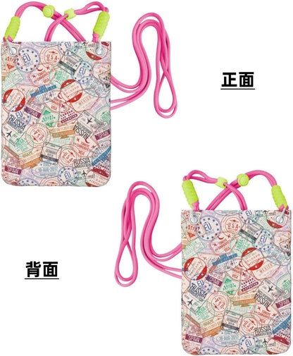 Passport Stamp for Crossbody Phone Bag, Small & Lightweight Crossbody Purse for Women with Adjustable Strap, Water-Resistant Daily Commuter Bag for Phone, Wallet, Keys