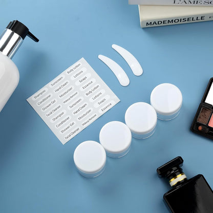 16 Pack Travel Bottles Set, TSA Approved Leak Proof Silicone Squeezable Containers for Toiletries, Refillable Travel Accessories for Conditioner, Shampoo, Lotion & Body Wash Accessories