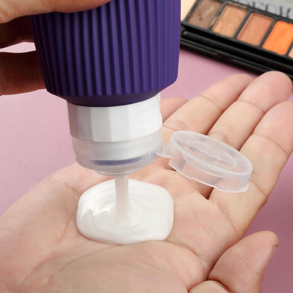 16 Pack Travel Bottles Set, TSA Approved Leak Proof Silicone Squeezable Containers for Toiletries, Refillable Travel Accessories for Conditioner, Shampoo, Lotion & Body Wash Accessories