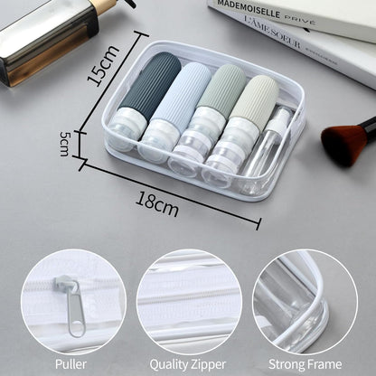16 Pack Travel Bottles Set, TSA Approved Leak Proof Silicone Squeezable Containers for Toiletries, Refillable Travel Accessories for Conditioner, Shampoo, Lotion & Body Wash Accessories