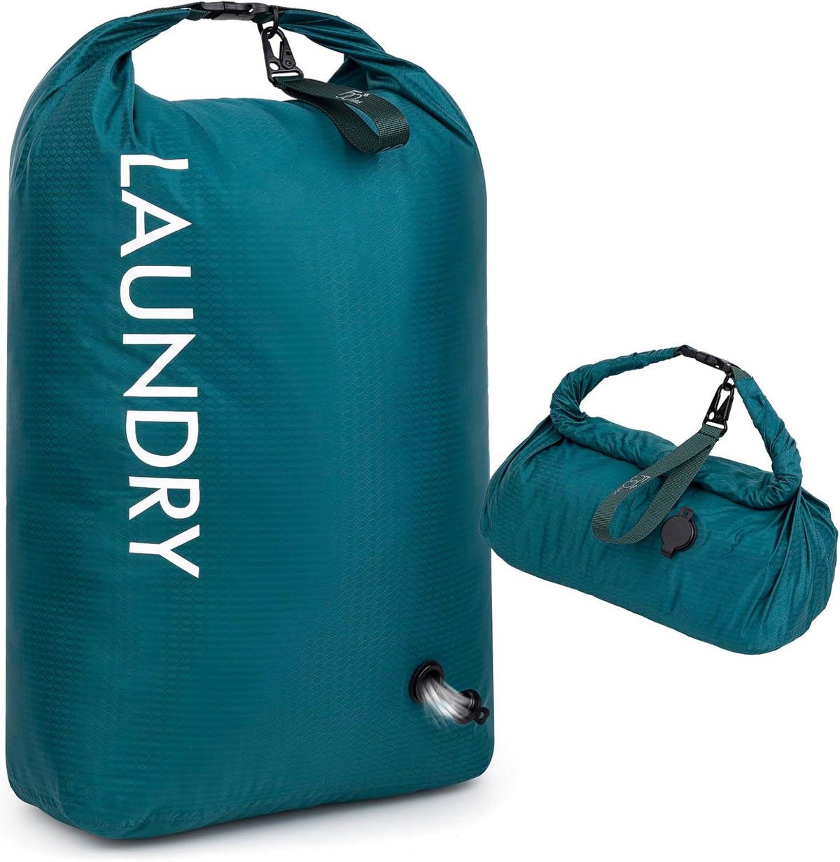 Compression Laundry Bag for Travel, Dirty Clothes Travel Laundry Bags, Waterproof Space-Saving Wet Clothes Storage Organizer, Smell Proof Laundry Bag Camping, Clothing, Swimming, Yoga, Gym