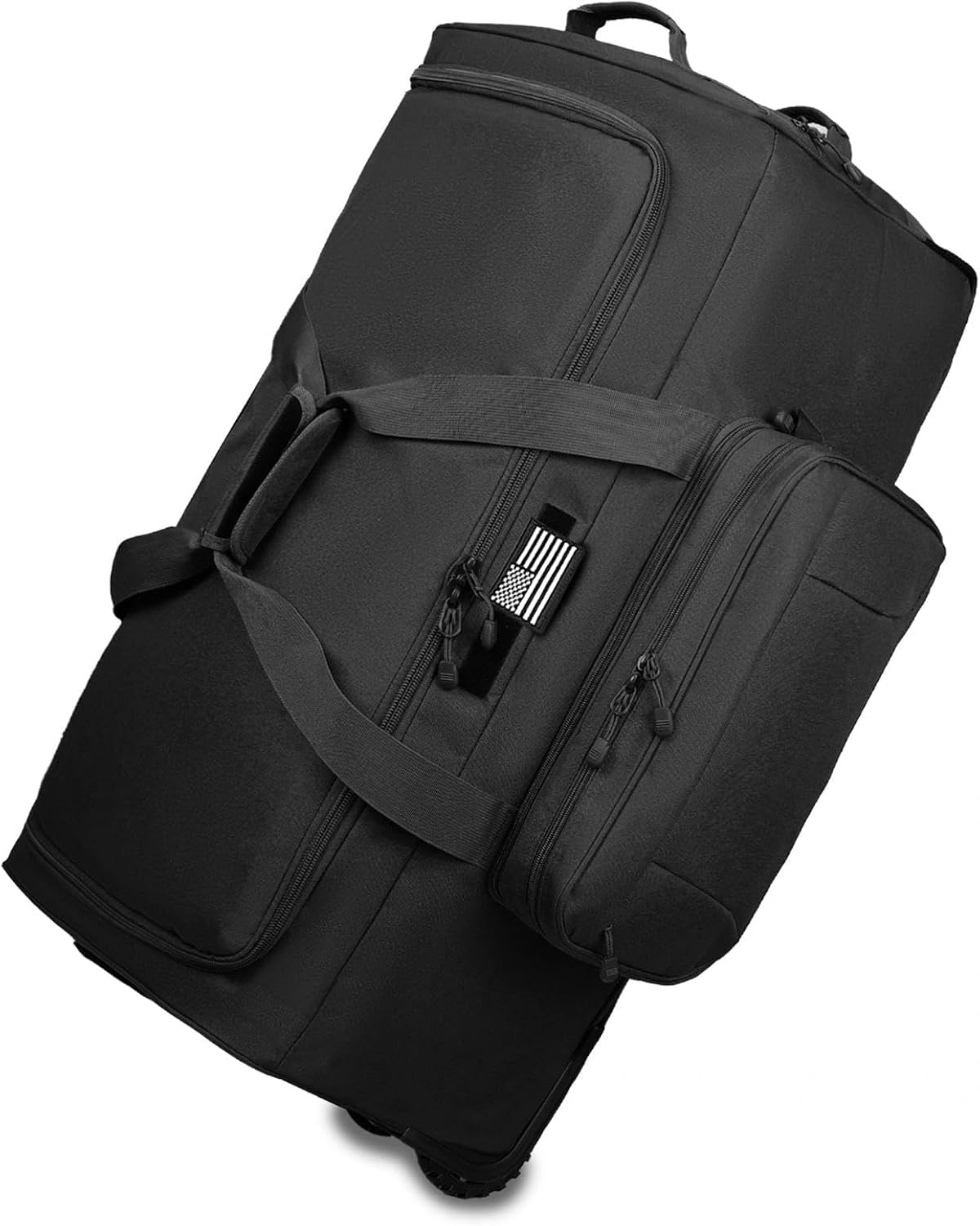 120L Rolling Duffle Bag with Wheels, Large Deployment Military Bag, Wheeled Heavy Duty Luggage for Travel, Camping