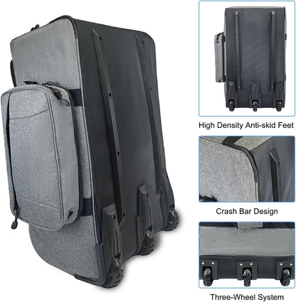 120L Rolling Duffle Bag with Wheels, Large Deployment Military Bag, Wheeled Heavy Duty Luggage for Travel, Camping