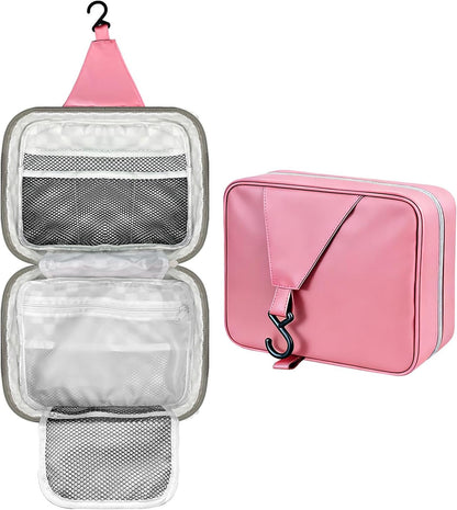 Hanging Travel Toiletry Bag - Large Capacity Organizer, Leak-proof Design & Durable Hook for Full-Size Toiletries, Makeup, Cosmetics，Boho