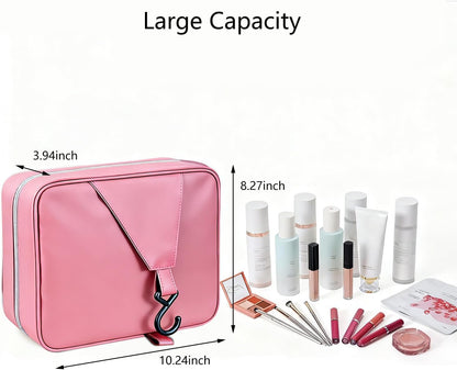 Hanging Travel Toiletry Bag - Large Capacity Organizer, Leak-proof Design & Durable Hook for Full-Size Toiletries, Makeup, Cosmetics，Boho