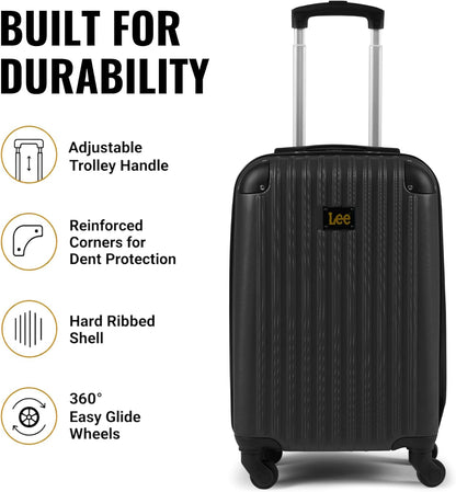 Carry On Luggage with Wheels - 21" TSA Approved Carry-On Suitcase, Multi-Directional Wheels, Impact Resistance Hard Shell, Inner Mesh Pockets and Secure Strap, Checked Travel Rolling Bag