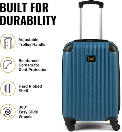 Carry On Luggage with Wheels - 21" TSA Approved Carry-On Suitcase, Multi-Directional Wheels, Impact Resistance Hard Shell, Inner Mesh Pockets and Secure Strap, Checked Travel Rolling Bag