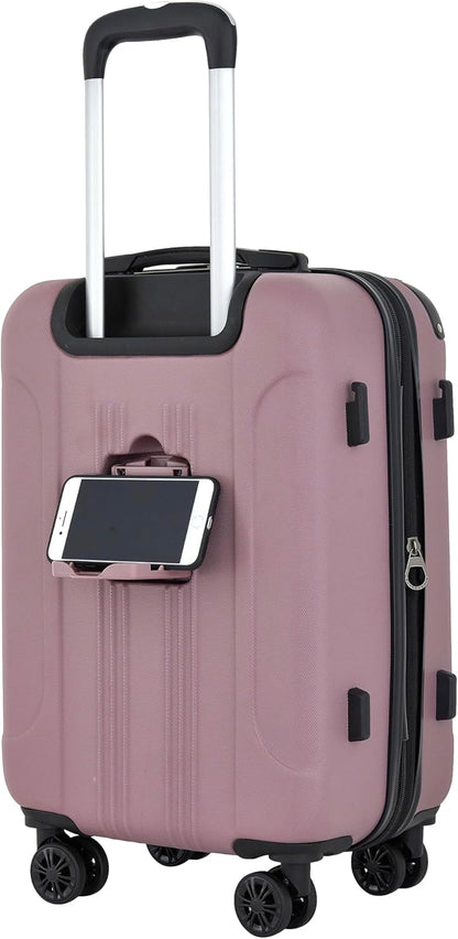 Chicago Plus Hardside Luggage, Mauve, 20" Carry-On