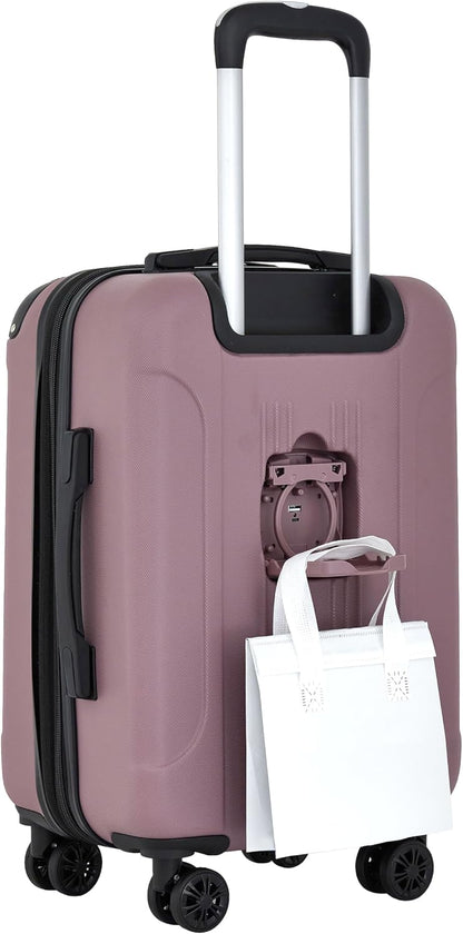 Chicago Plus Hardside Luggage, Mauve, 20" Carry-On