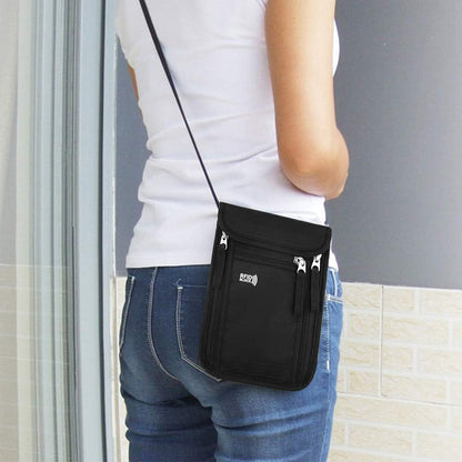 Travel Pouch Neck Wallet Family Passport Holder Organizer Case with RFID Blocking | Family Passport Holder