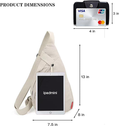 Sling Bag for Men & Women - Versatile Cross body Backpack for Hiking, Travel, Sports & Running - Adjustable Strapfor Everyday Use & Outdoor Adventures