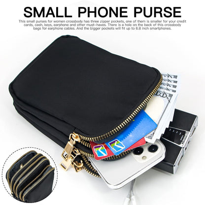 Small Crossbody Bags for Women, Mini Cell Phone Wallet Purse, Shoulder Bag for Women and Men