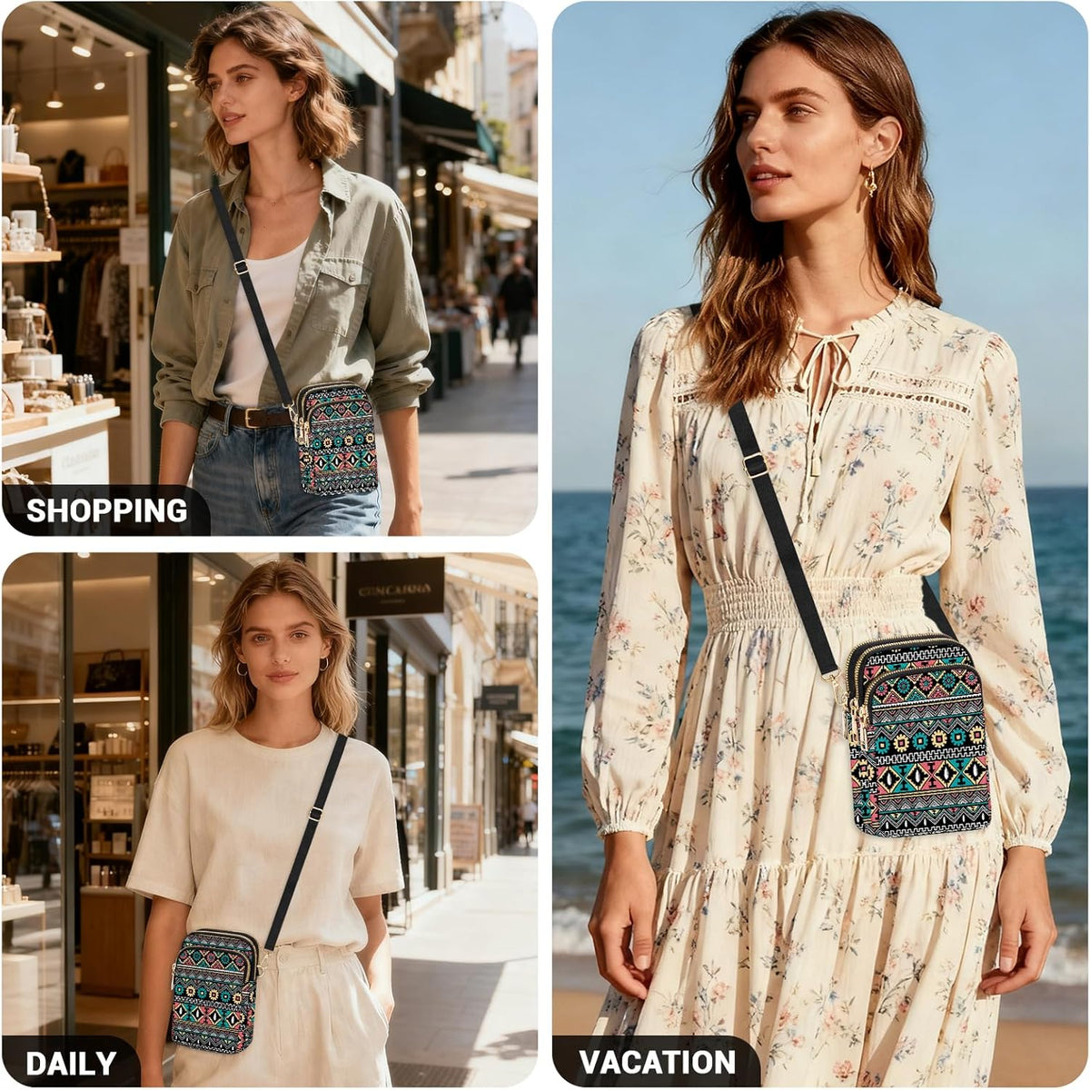 Small Crossbody Bags for Women, Mini Cell Phone Wallet Purse, Shoulder Bag for Women and Men