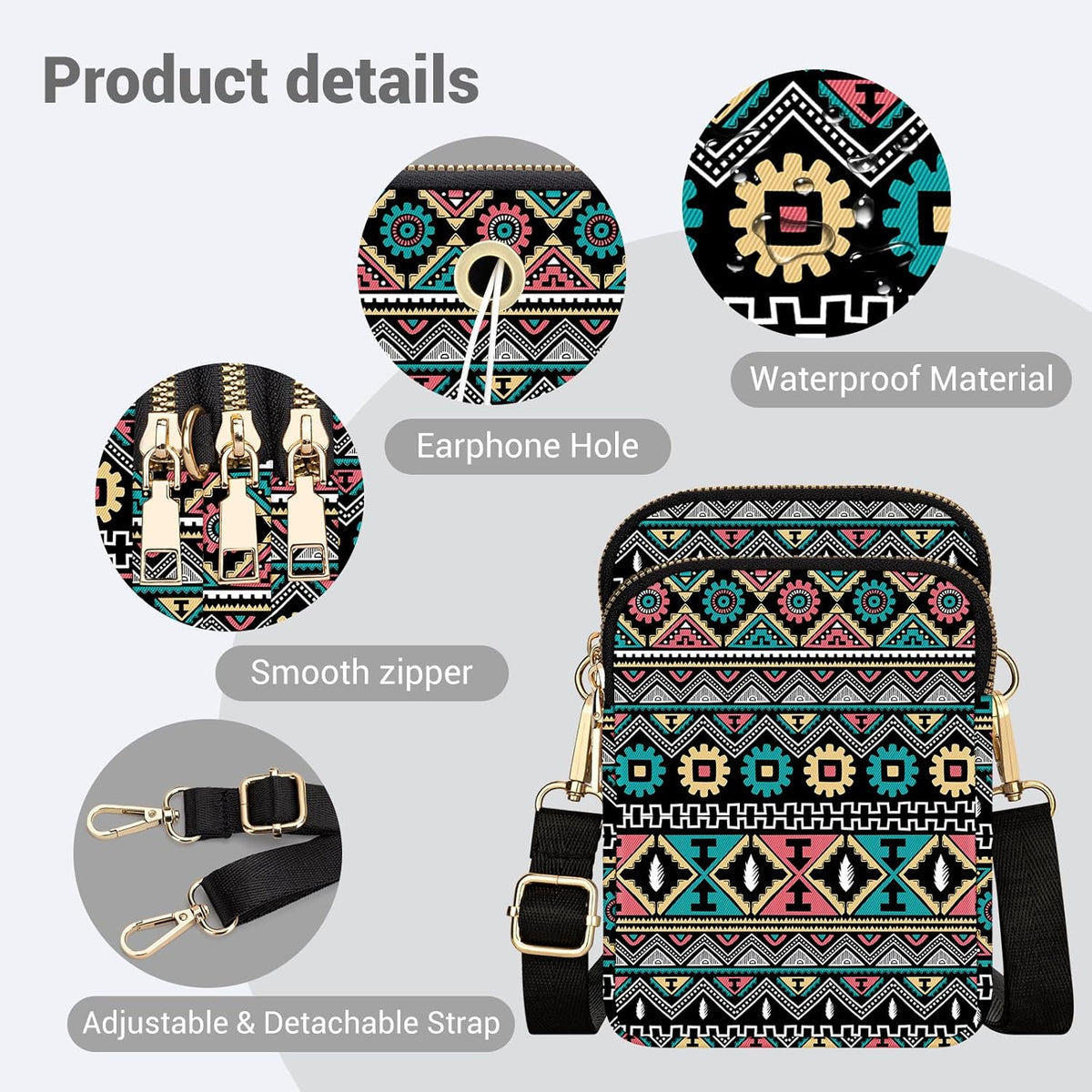 Small Crossbody Bags for Women, Mini Cell Phone Wallet Purse, Shoulder Bag for Women and Men