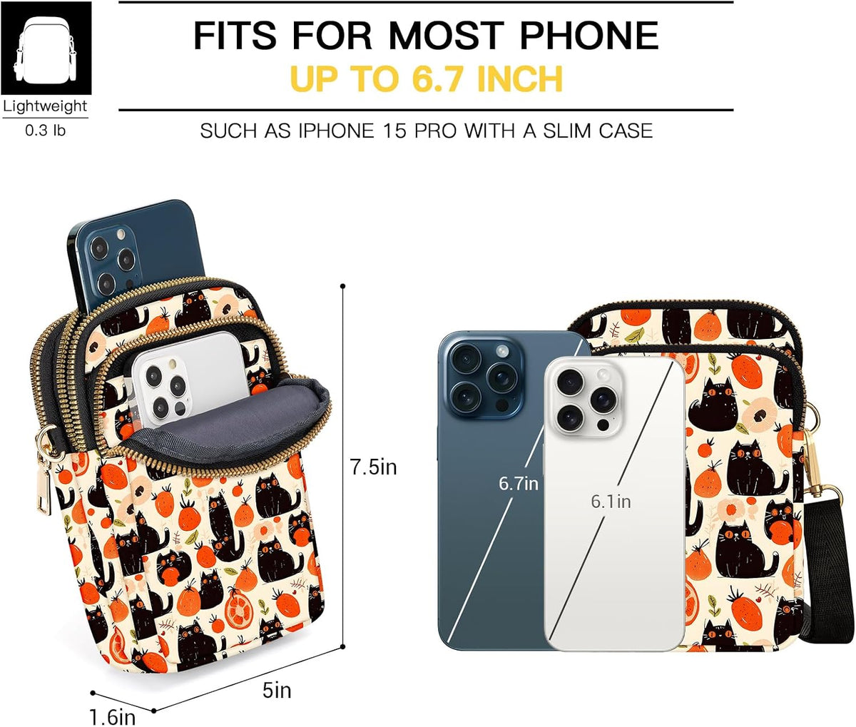 Small Crossbody Bags for Women, Mini Cell Phone Wallet Purse, Shoulder Bag for Women and Men