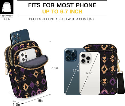Small Crossbody Bags for Women, Mini Cell Phone Wallet Purse, Shoulder Bag for Women and Men