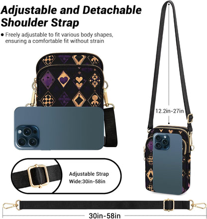 Small Crossbody Bags for Women, Mini Cell Phone Wallet Purse, Shoulder Bag for Women and Men