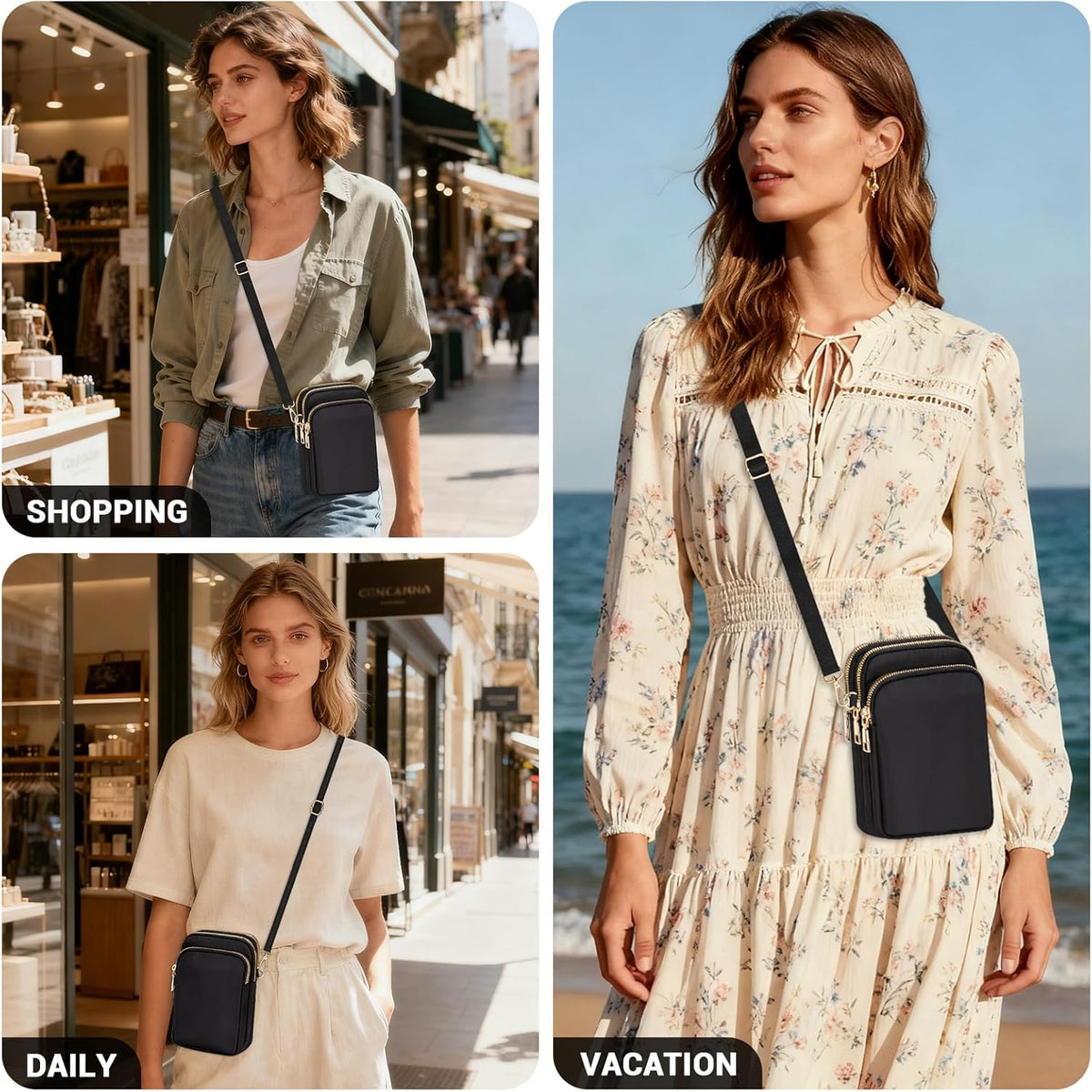 Small Crossbody Bags for Women, Mini Cell Phone Wallet Purse, Shoulder Bag for Women and Men