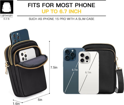 Small Crossbody Bags for Women, Mini Cell Phone Wallet Purse, Shoulder Bag for Women and Men