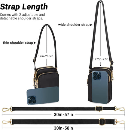 Small Crossbody Bags for Women, Mini Cell Phone Wallet Purse, Shoulder Bag for Women and Men