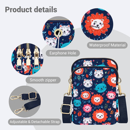 Small Crossbody Bags for Women, Mini Cell Phone Wallet Purse, Shoulder Bag for Women and Men
