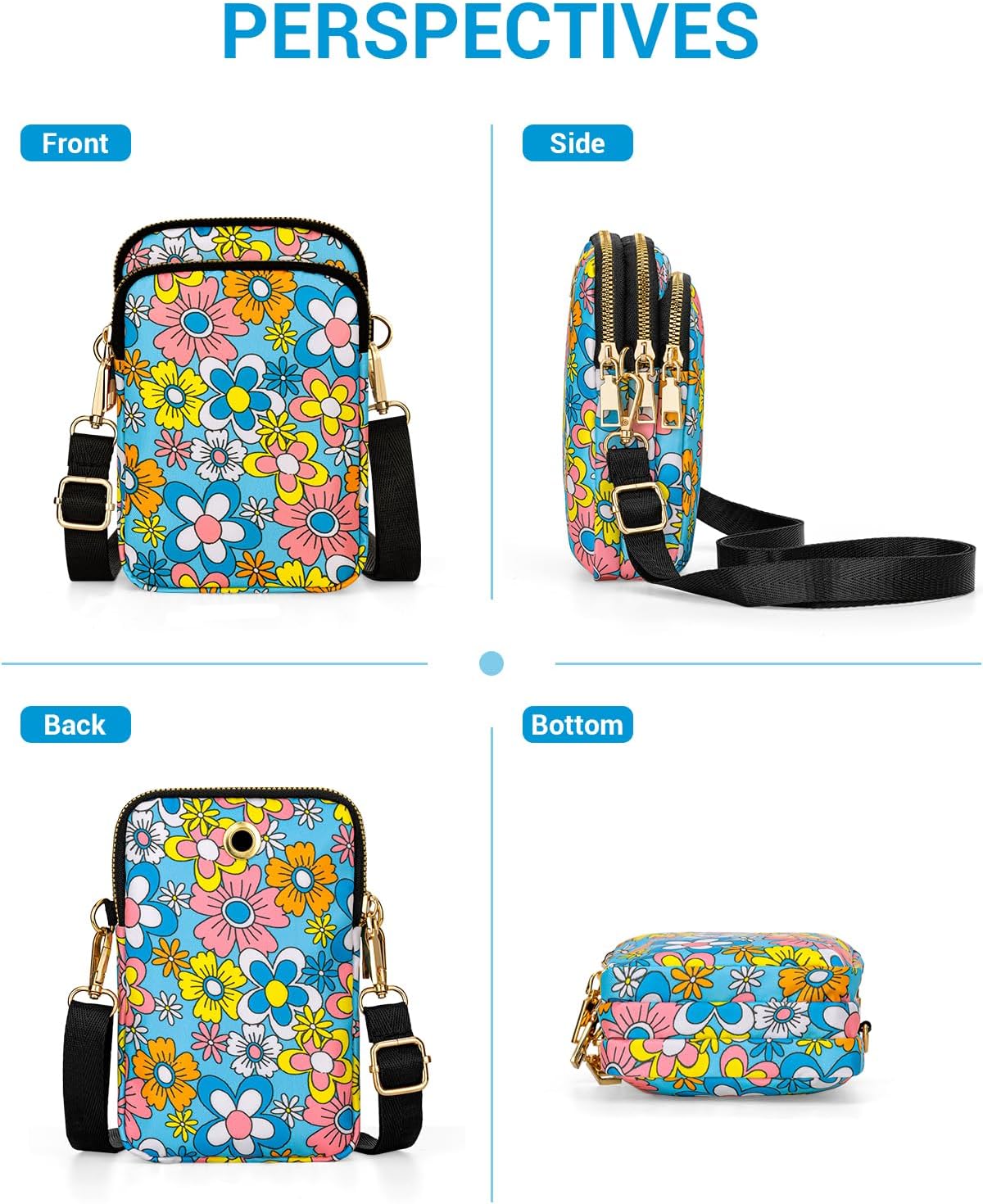 Small Crossbody Bags for Women, Mini Cell Phone Wallet Purse, Shoulder Bag for Women and Men