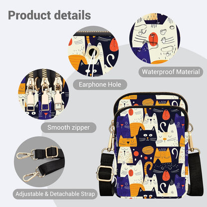 Small Crossbody Bags for Women, Mini Cell Phone Wallet Purse, Shoulder Bag for Women and Men