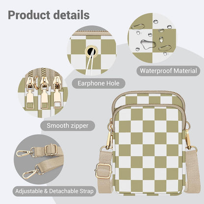 Small Crossbody Bags for Women, Mini Cell Phone Wallet Purse, Shoulder Bag for Women and Men