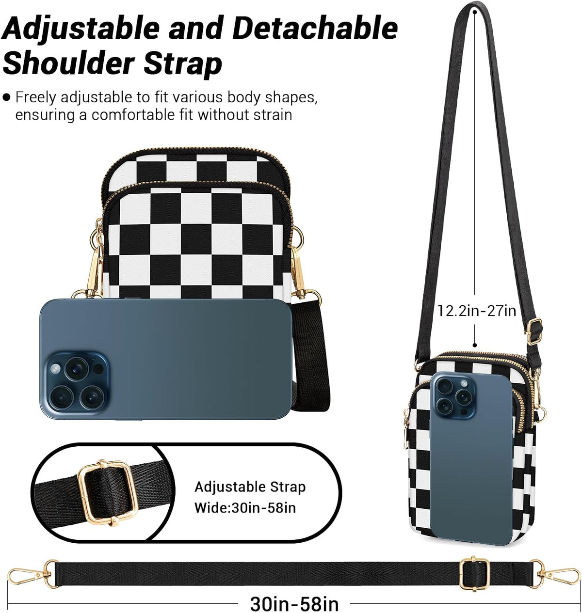 Small Crossbody Bags for Women, Mini Cell Phone Wallet Purse, Shoulder Bag for Women and Men