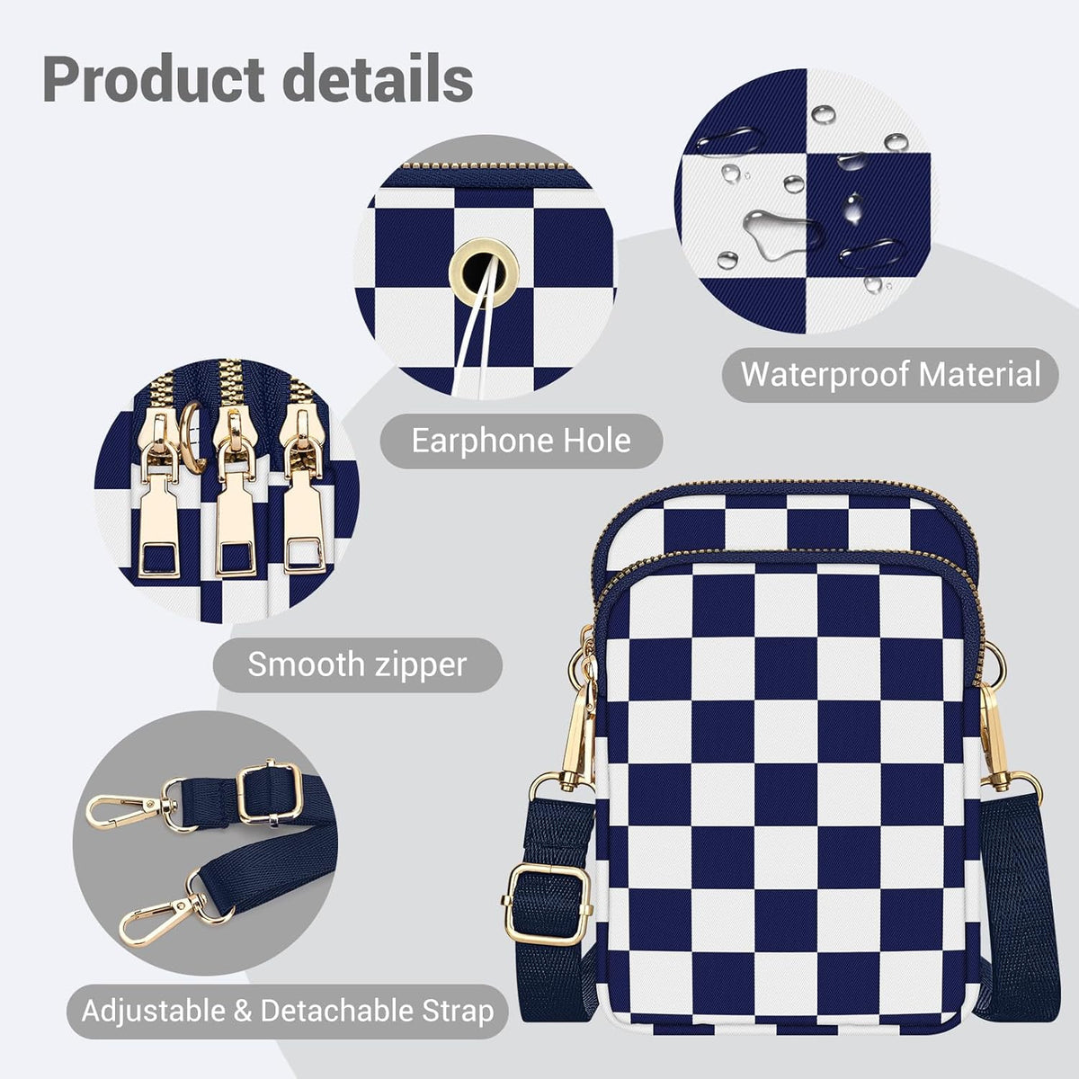 Small Crossbody Bags for Women, Mini Cell Phone Wallet Purse, Shoulder Bag for Women and Men
