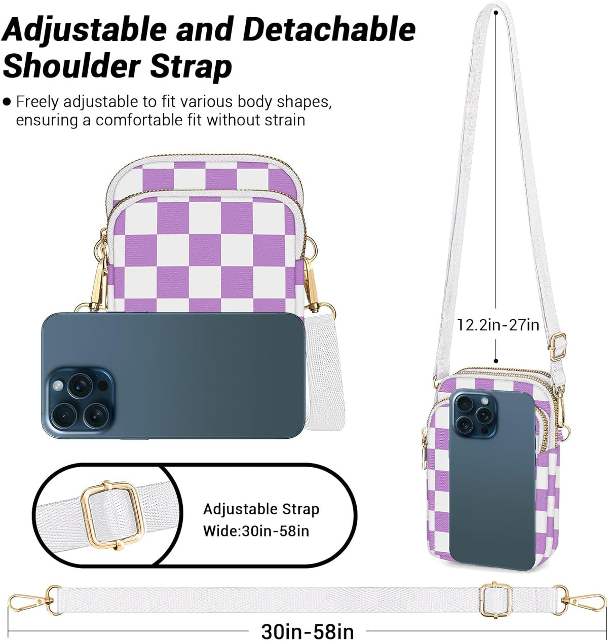 Small Crossbody Bags for Women, Mini Cell Phone Wallet Purse, Shoulder Bag for Women and Men