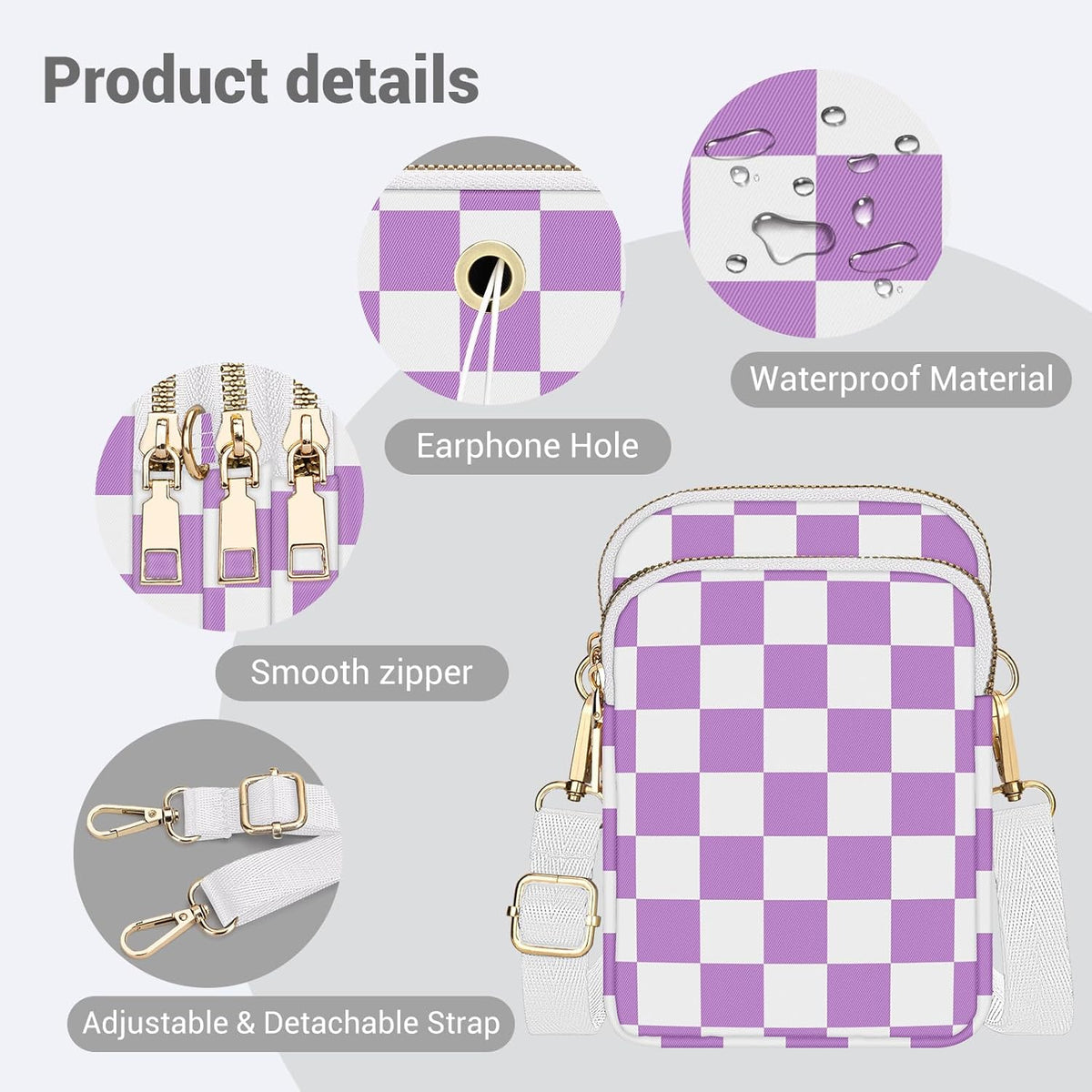 Small Crossbody Bags for Women, Mini Cell Phone Wallet Purse, Shoulder Bag for Women and Men
