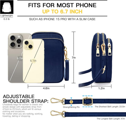 Small Crossbody Bags for Women, Mini Cell Phone Wallet Purse, Shoulder Bag for Women and Men