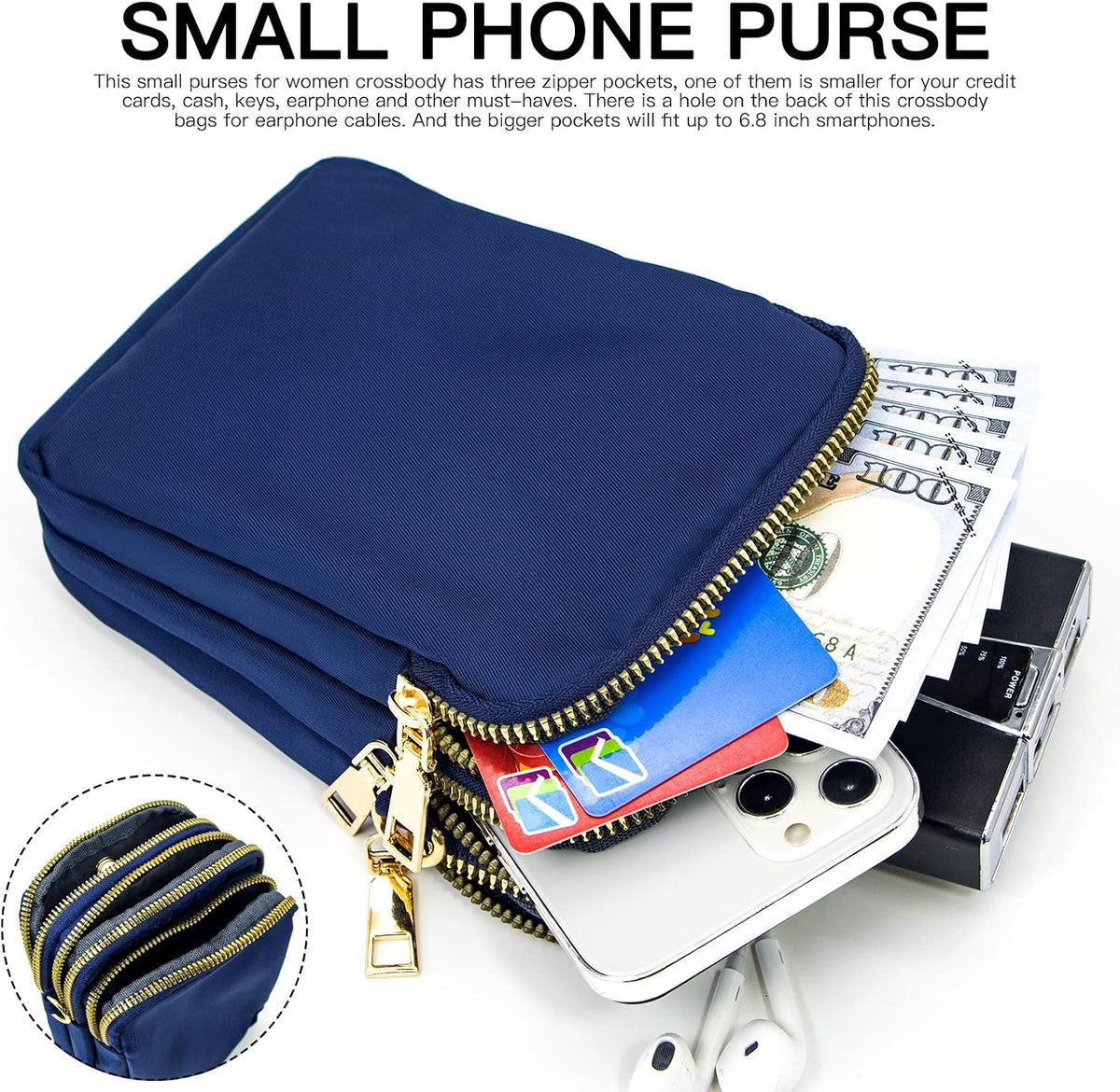 Small Crossbody Bags for Women, Mini Cell Phone Wallet Purse, Shoulder Bag for Women and Men
