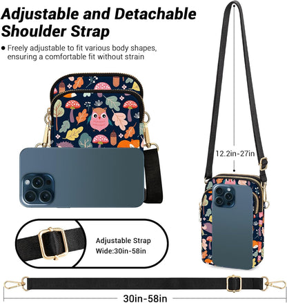 Small Crossbody Bags for Women, Mini Cell Phone Wallet Purse, Shoulder Bag for Women and Men