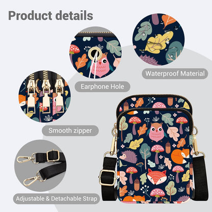 Small Crossbody Bags for Women, Mini Cell Phone Wallet Purse, Shoulder Bag for Women and Men