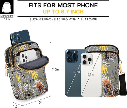 Small Crossbody Bags for Women, Mini Cell Phone Wallet Purse, Shoulder Bag for Women and Men