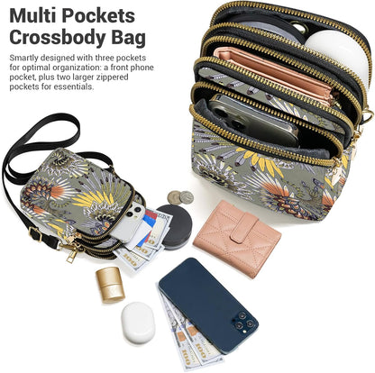 Small Crossbody Bags for Women, Mini Cell Phone Wallet Purse, Shoulder Bag for Women and Men